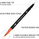 Dual Brush Marker Pens for Coloring,24 Colored Markers,Fine Point and Brush Tip Art Markers for Kids Adult Coloring Books Bullet Journals Planners,Note Taking Coloring Writing - Image 3